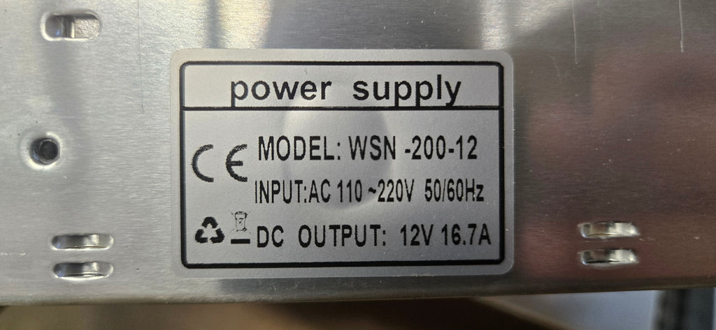 12v Power Supply #WSN-200-12