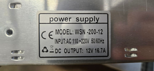 12v Power Supply #WSN-200-12